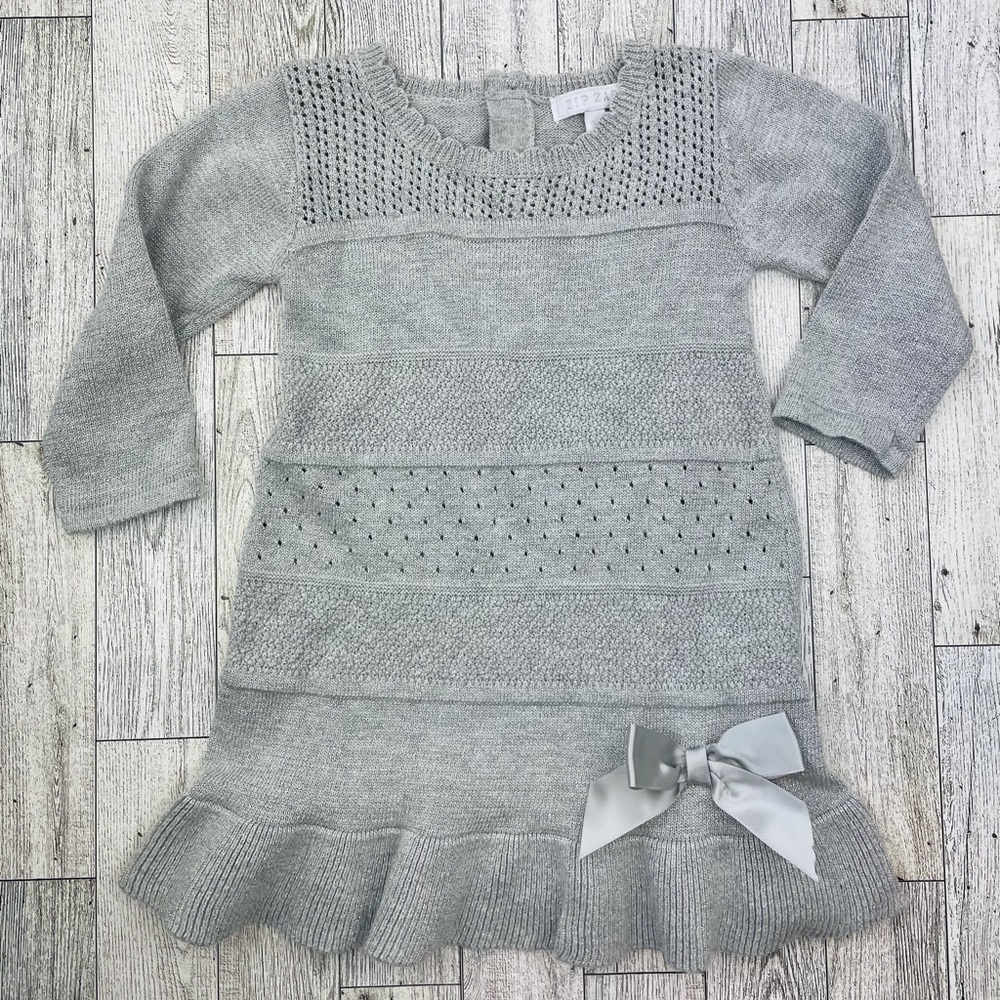 Zip Zap silver sweater dress